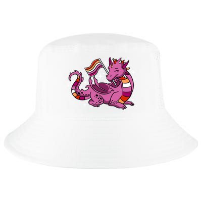 Lesbian Dragon Orange Pink Lesbian Pride Cute Gift Cool Comfort Performance Bucket Hat