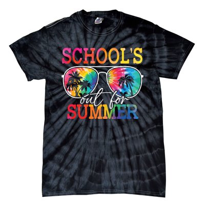 Last Day Of School Schools Out For Summer Teacher Students Tie-Dye T-Shirt