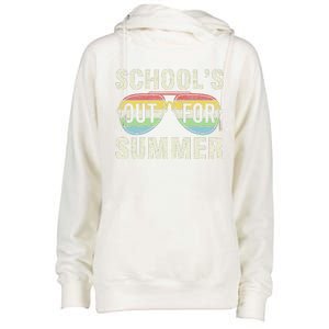 Last Day Of School Schools Out For Summer Teacher Women Gift Womens Funnel Neck Pullover Hood