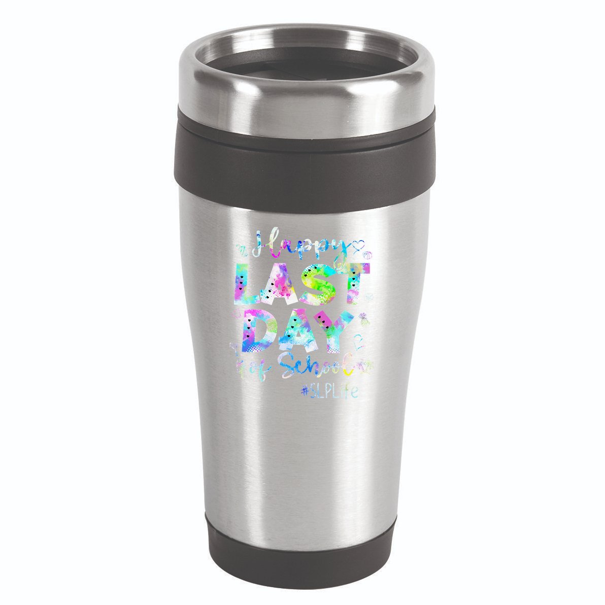 Last Day Of School SLP Life Summer Vacation Beach 16oz Travel Tumbler