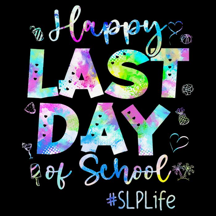 Last Day Of School SLP Life Summer Vacation Beach Zip Tote Bag