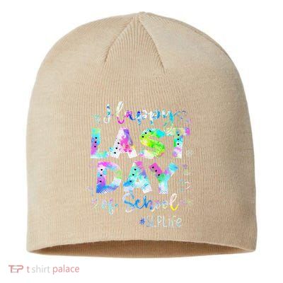 Last Day Of School SLP Life Summer Vacation Beach Sustainable Beanie
