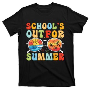 Last Day Of School Retro Schools Out For Summer Teacher T-Shirt