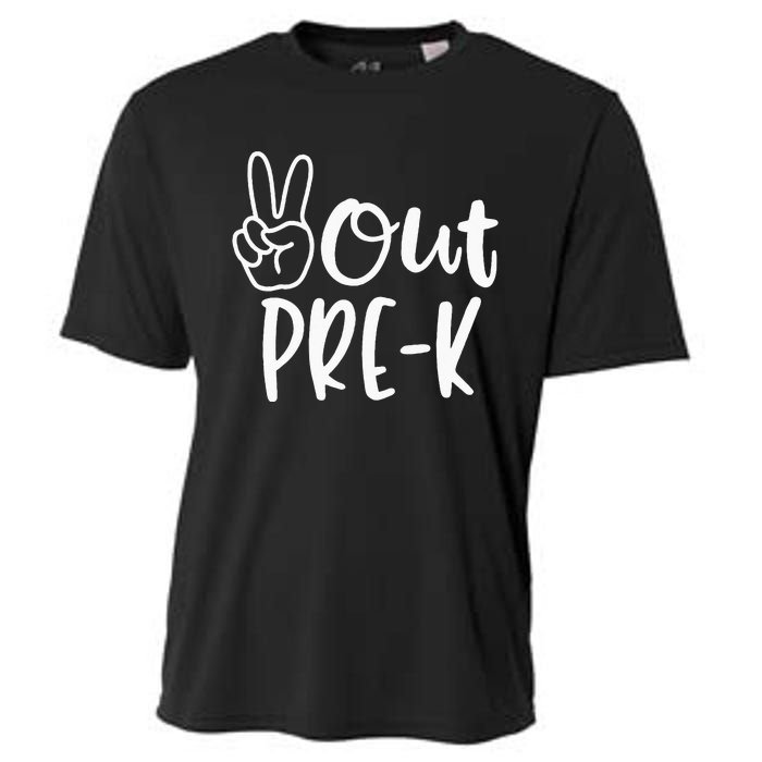 Last Day Of School Peace Out PreSchool Pre K Teacher Kids Cooling Performance Crew T-Shirt