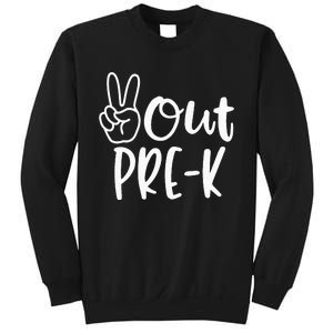 Last Day Of School Peace Out PreSchool Pre K Teacher Kids Sweatshirt