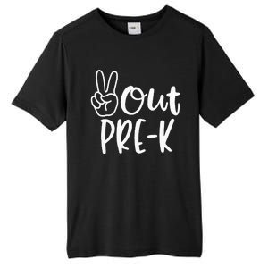 Last Day Of School Peace Out PreSchool Pre K Teacher Kids Tall Fusion ChromaSoft Performance T-Shirt