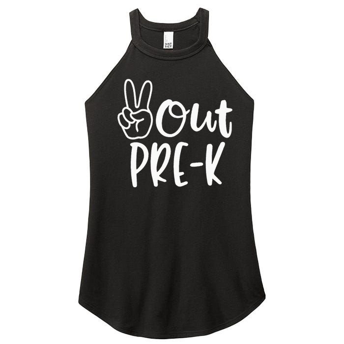 Last Day Of School Peace Out PreSchool Pre K Teacher Kids Women's Perfect Tri Rocker Tank