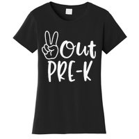 Last Day Of School Peace Out PreSchool Pre K Teacher Kids Women's T-Shirt