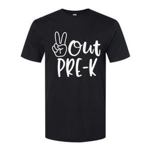 Last Day Of School Peace Out PreSchool Pre K Teacher Kids Softstyle CVC T-Shirt