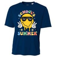 Last Day Of School Schools Out For Summer Teacher Cooling Performance Crew T-Shirt