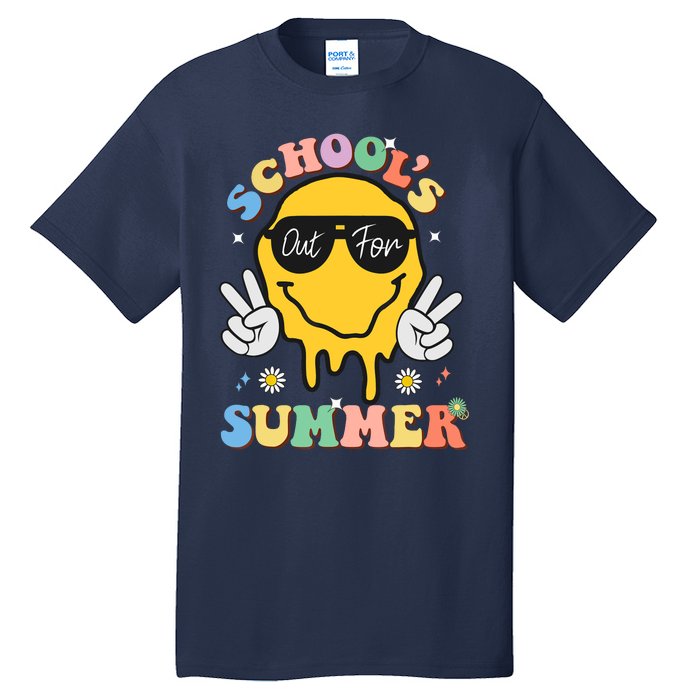 Last Day Of School Schools Out For Summer Teacher Tall T-Shirt