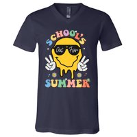 Last Day Of School Schools Out For Summer Teacher V-Neck T-Shirt