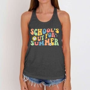 Last Day Of School Schools Out For Summer Teacher Women's Knotted Racerback Tank