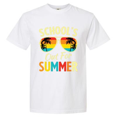 Last Day Of School Retro Schools Out For Summer Teacher Garment-Dyed Heavyweight T-Shirt