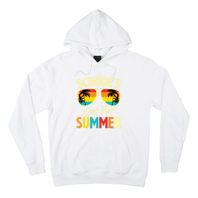 Last Day Of School Retro Schools Out For Summer Teacher Hoodie