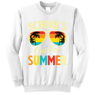 Last Day Of School Retro Schools Out For Summer Teacher Sweatshirt