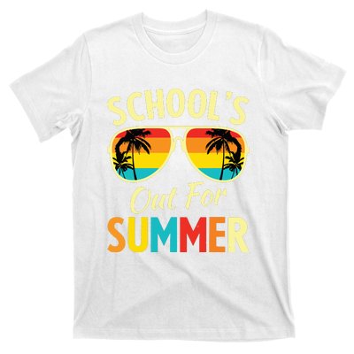 Last Day Of School Retro Schools Out For Summer Teacher T-Shirt