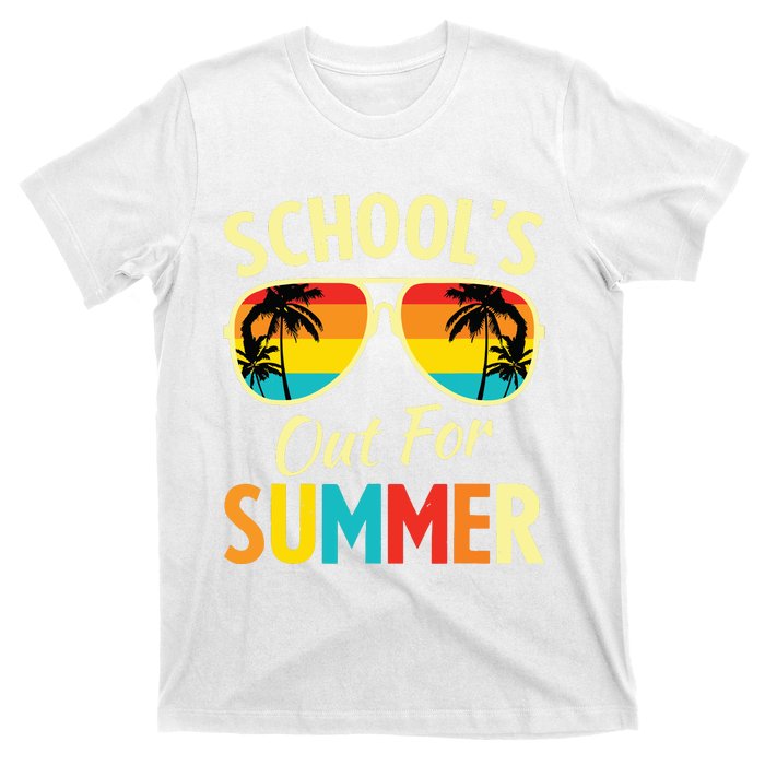 Last Day Of School Retro Schools Out For Summer Teacher T-Shirt