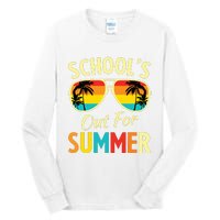 Last Day Of School Retro Schools Out For Summer Teacher Tall Long Sleeve T-Shirt