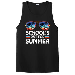 Last Day Of School Schools Out For Summer Teacher Boy PosiCharge Competitor Tank