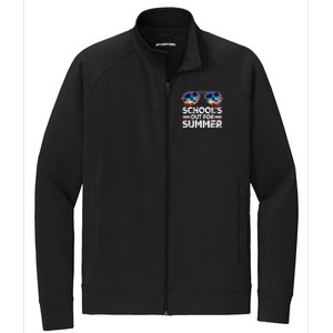 Last Day Of School Schools Out For Summer Teacher Boy Stretch Full-Zip Cadet Jacket