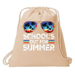 Last Day Of School Schools Out For Summer Teacher Boy Drawstring Bag