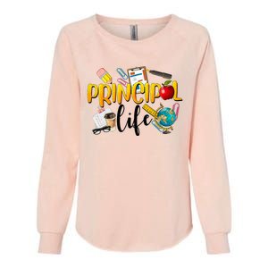 Last Day Of School Principal Life End Of Year Summer Vibes Womens California Wash Sweatshirt