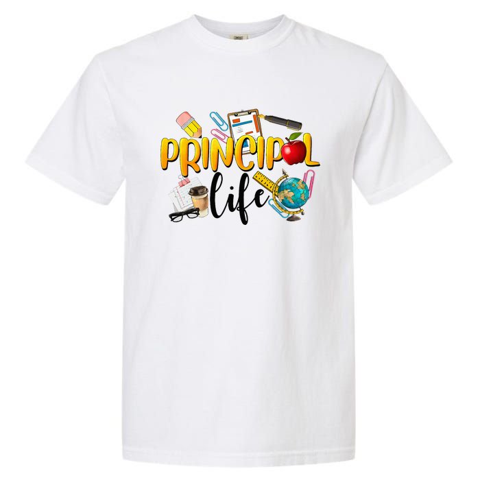 Last Day Of School Principal Life End Of Year Summer Vibes Garment-Dyed Heavyweight T-Shirt