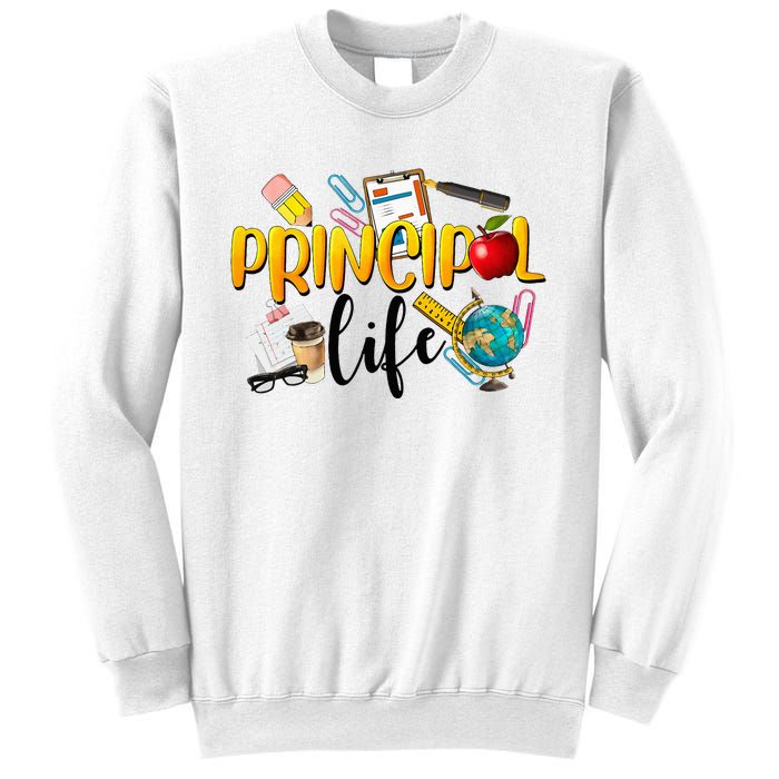 Last Day Of School Principal Life End Of Year Summer Vibes Sweatshirt