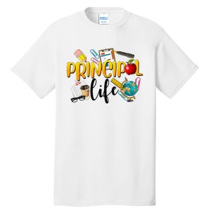 Last Day Of School Principal Life End Of Year Summer Vibes Tall T-Shirt