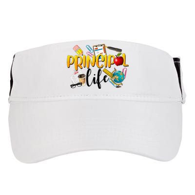 Last Day Of School Principal Life End Of Year Summer Vibes Adult Drive Performance Visor