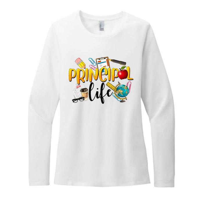 Last Day Of School Principal Life End Of Year Summer Vibes Womens CVC Long Sleeve Shirt