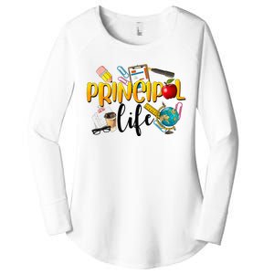 Last Day Of School Principal Life End Of Year Summer Vibes Women's Perfect Tri Tunic Long Sleeve Shirt