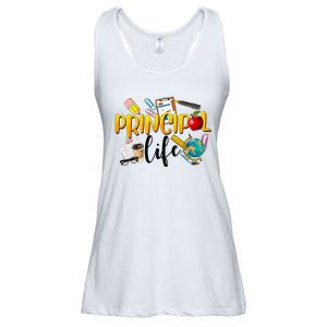 Last Day Of School Principal Life End Of Year Summer Vibes Ladies Essential Flowy Tank