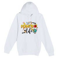 Last Day Of School Principal Life End Of Year Summer Vibes Premium Pullover Hoodie