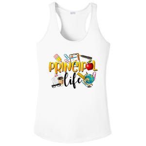 Last Day Of School Principal Life End Of Year Summer Vibes Ladies PosiCharge Competitor Racerback Tank