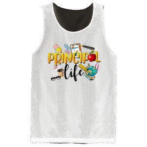 Last Day Of School Principal Life End Of Year Summer Vibes Mesh Reversible Basketball Jersey Tank