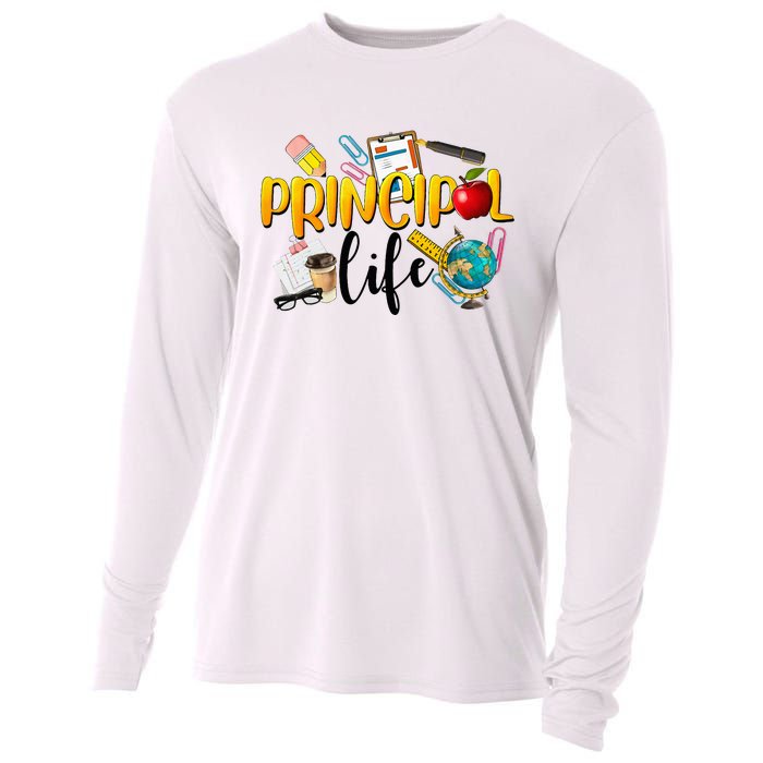 Last Day Of School Principal Life End Of Year Summer Vibes Cooling Performance Long Sleeve Crew