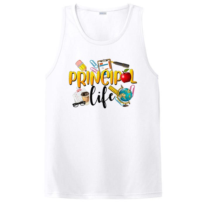 Last Day Of School Principal Life End Of Year Summer Vibes PosiCharge Competitor Tank