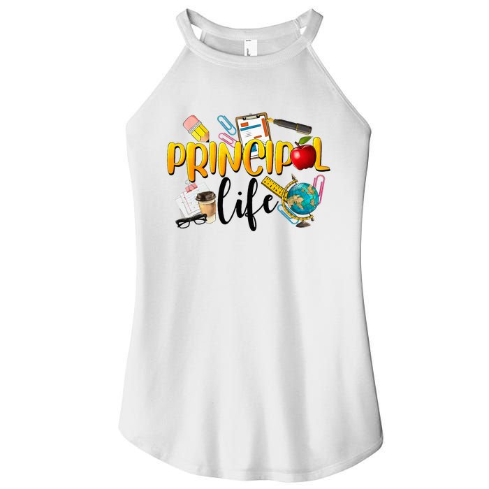 Last Day Of School Principal Life End Of Year Summer Vibes Women's Perfect Tri Rocker Tank