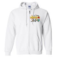 Last Day Of School Principal Life End Of Year Summer Vibes Full Zip Hoodie