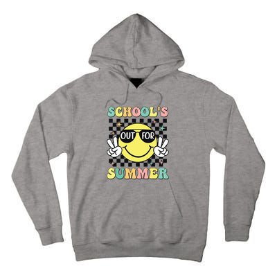 Last Day Of School Retro Schoolsout For Summer Teacher Tall Hoodie