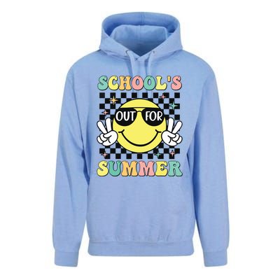 Last Day Of School Retro Schoolsout For Summer Teacher Unisex Surf Hoodie