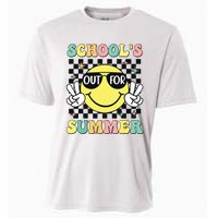 Last Day Of School Retro Schoolsout For Summer Teacher Cooling Performance Crew T-Shirt