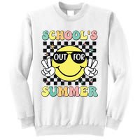 Last Day Of School Retro Schoolsout For Summer Teacher Sweatshirt