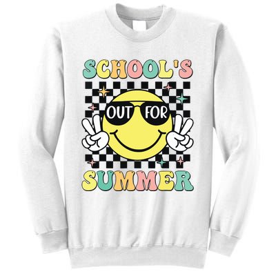 Last Day Of School Retro Schoolsout For Summer Teacher Sweatshirt