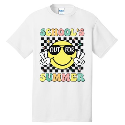 Last Day Of School Retro Schoolsout For Summer Teacher Tall T-Shirt