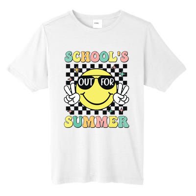 Last Day Of School Retro Schoolsout For Summer Teacher Tall Fusion ChromaSoft Performance T-Shirt