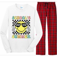 Last Day Of School Retro Schoolsout For Summer Teacher Long Sleeve Pajama Set