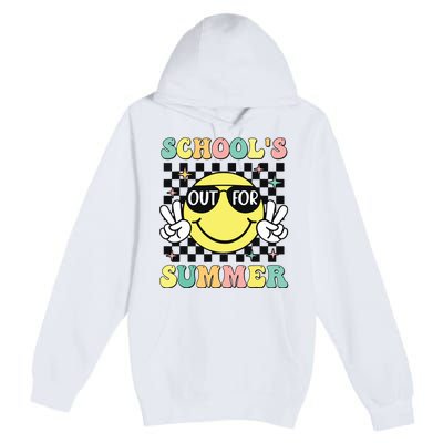 Last Day Of School Retro Schoolsout For Summer Teacher Premium Pullover Hoodie